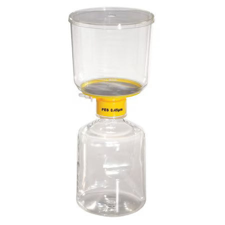 Zoro Select 11L829 1000Ml Filter Unit,0.45Um,90Mm,Pk12 (Formerly Lab Safety
