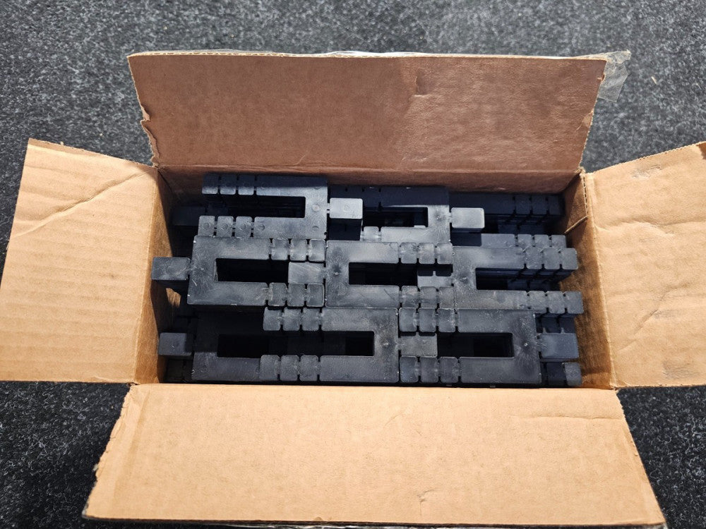 (QTY 63) Deslauriers SS16-USA Stack Shim Black ECON-O-SHIM 12" x 5-7/8" x 7-3/8"