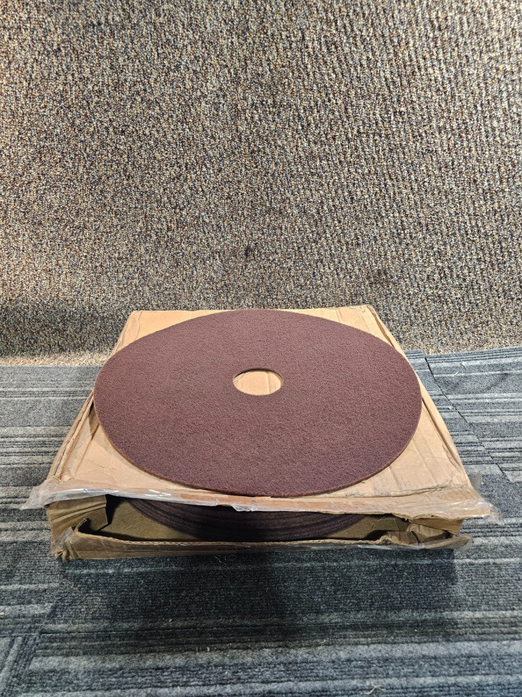 (QTY 10) Triple S 31267 Eco 1000 20" Maroon Stripping Floor Maintenance Pads