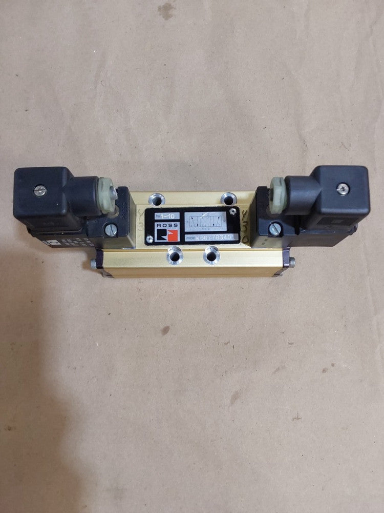 ROSS CONTROLS W6077B3401 SOLENOID VALVE 1-10BAR W/ (2) 306K33 COIL 100-120V