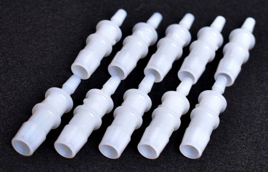 10 Count Cole Parmer Masterflex PVDF Straight Hose Barb Reducers 1/2 ID x 1/4 ID