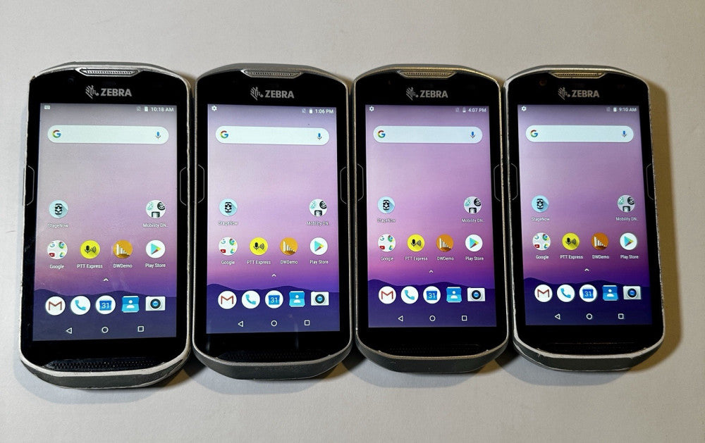 Lot Of 4 Zebra TC57 Android Scanner-Factory Reset-Free Shipping-See Pictures!!