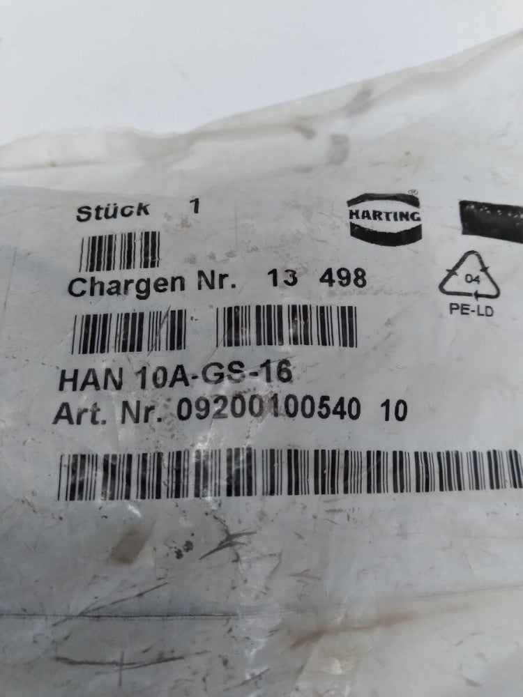 NEW Harting HAN 10A-GS-16 Heavy Duty Connector Housing   09200100540 10 
