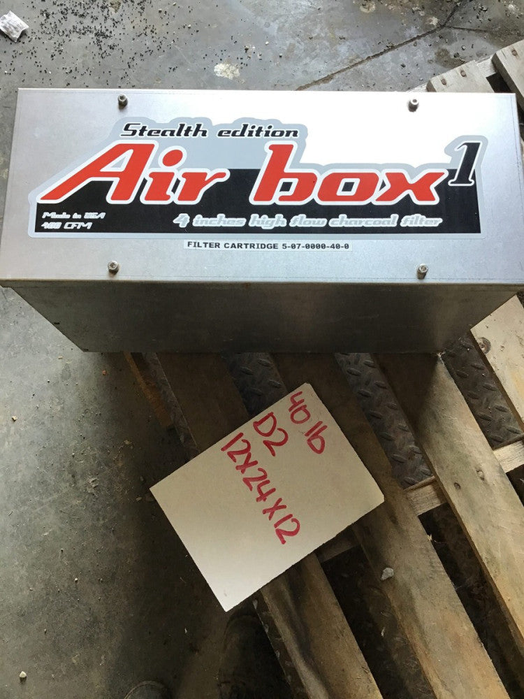 Air box 1 4" high flow charcoal filter 400 CFM Stealth addition