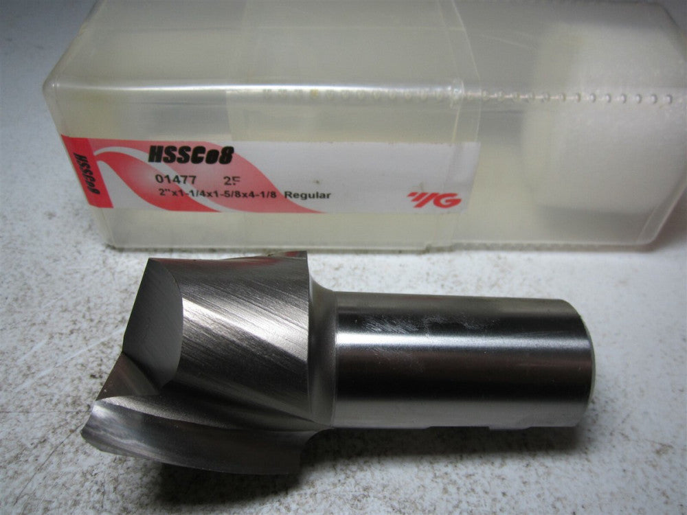 YG-1 (01477) 2 x 1-1/4 x 1-5/8 x 4-1/8 2 Flute HSS Square End Mill