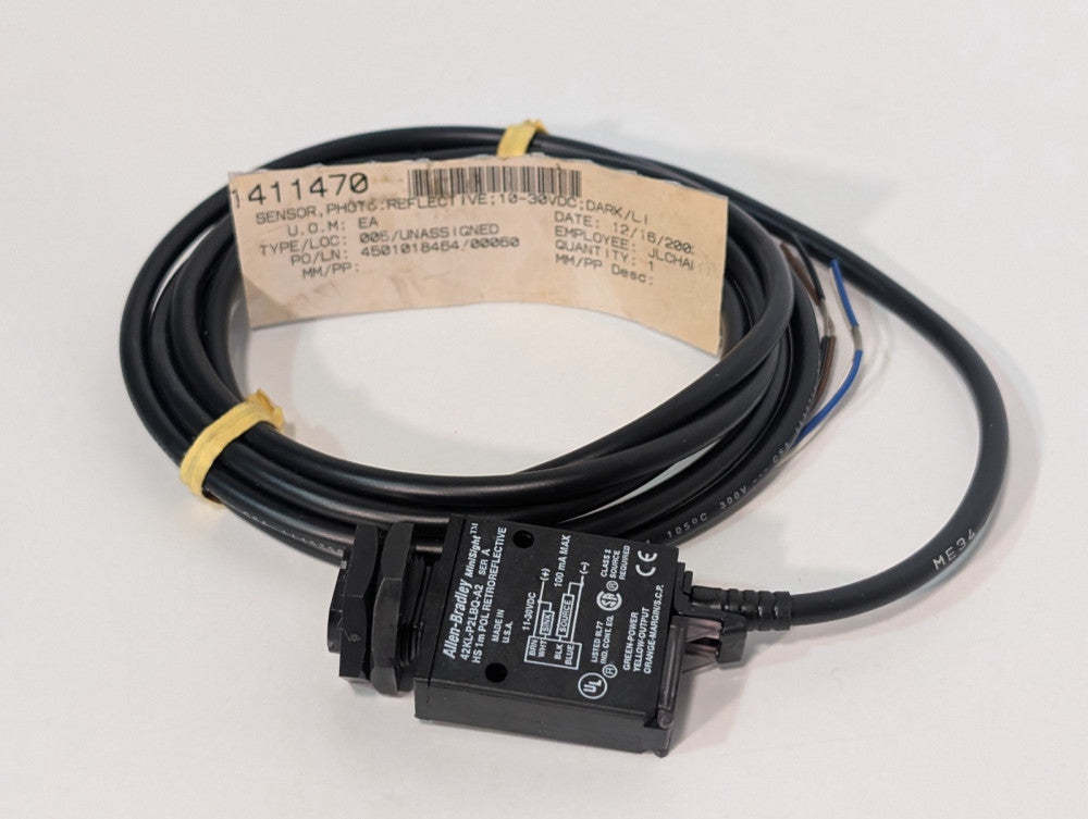 Allen-Bradley 42KL-P2LBQ-A2 Ser A MiniSight Retroreflective Photoelectric Sensor