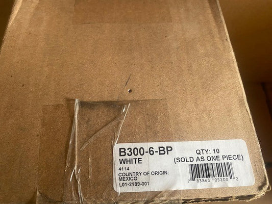 (10 PACK) System Sensor B300-6-BP, White