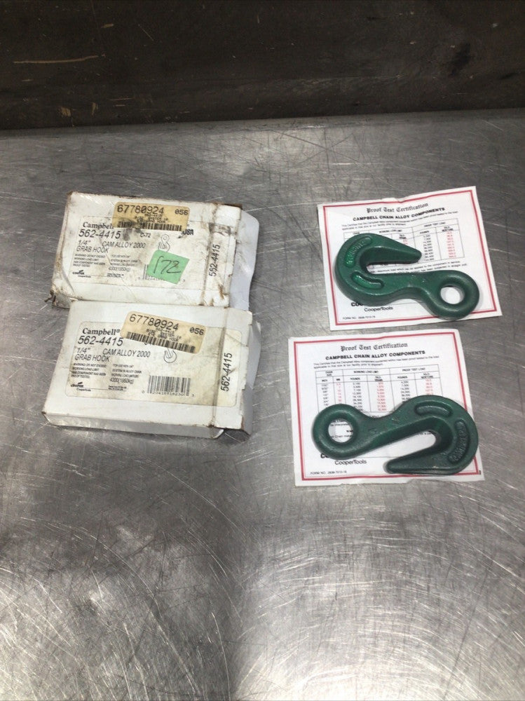 Campbell 562-4415 Grab Hook System   Lot of 2 Nos surplus