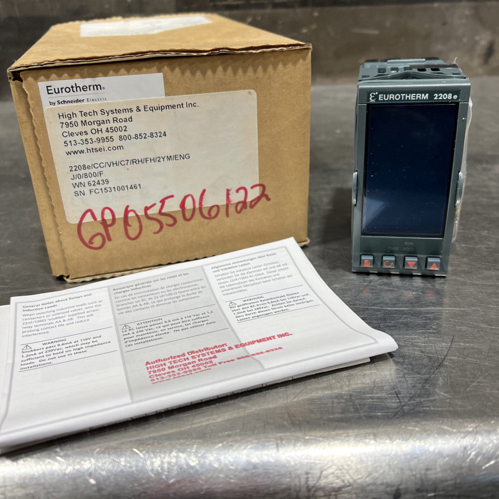 EUROTHERM CONTROLS 2208e/CC/VH/C7/RH/FH/2YM/ENG: Nos Surplus