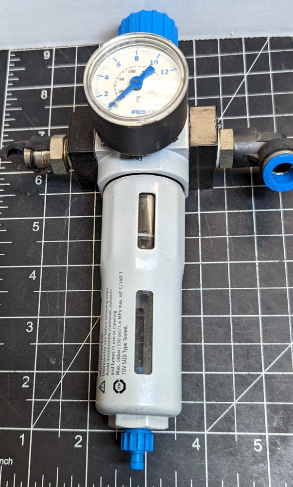 FESTO 159631 LFR-D-MINI Filter Control Valve, With Connectors Working Pull [C4B3