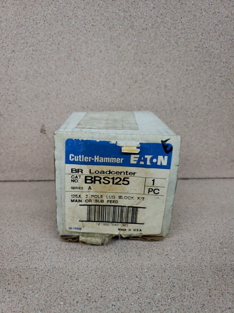 New Old Stock EATON BRS125 2-Pole Lug Block 