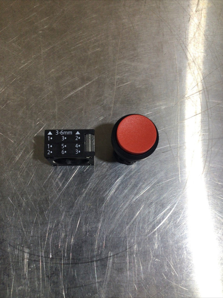 SIEMENS, 3SB3500-0BA21, RED EXTENDED HEAD PUSHBUTTON