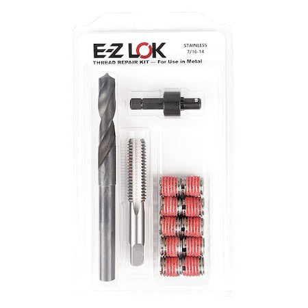 Zoro Select Ez-303-7 Thread Repair Kit, Self Locking Thread Inserts, 18-8