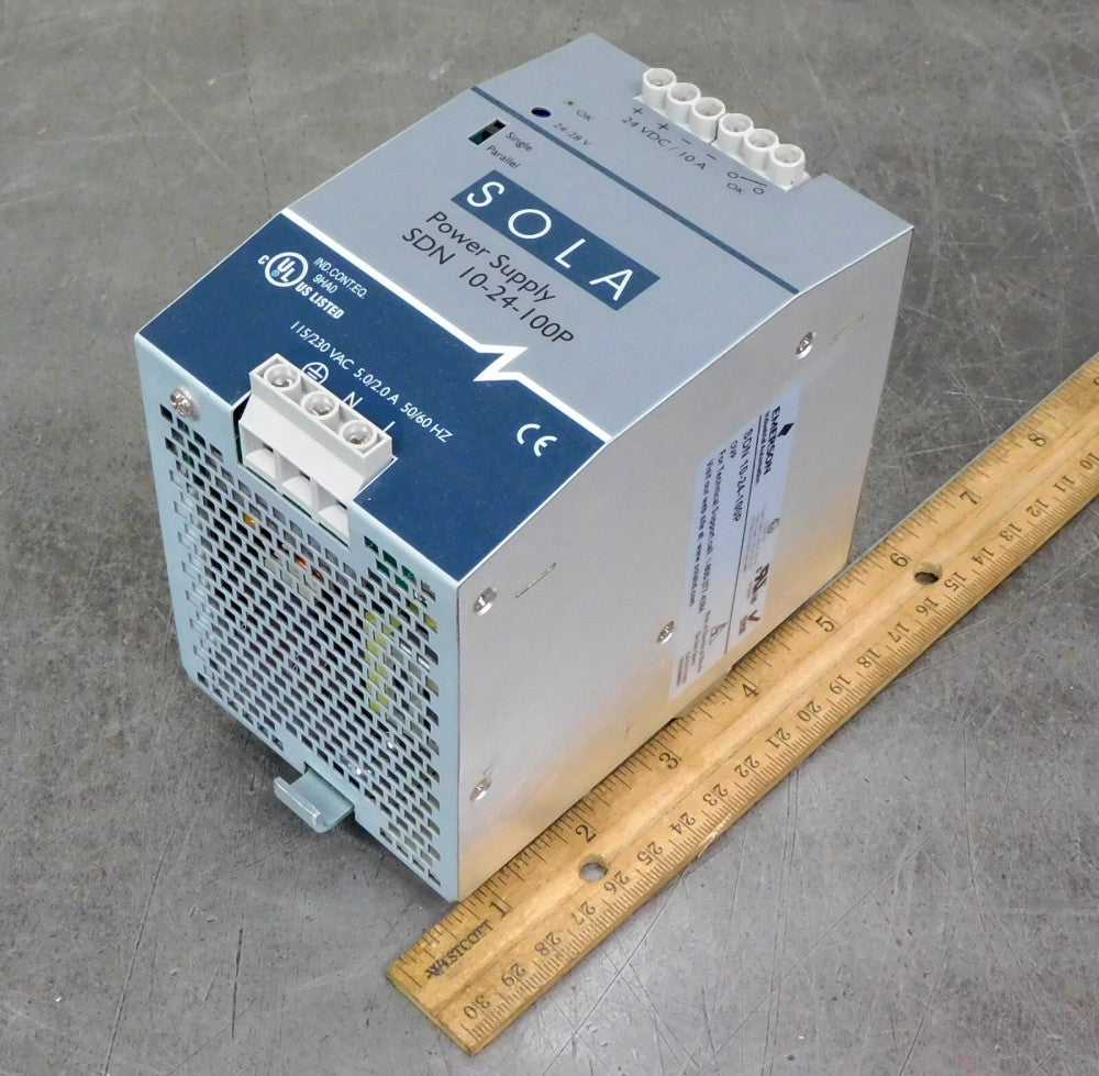 Sola HD SDN10-24-100P Power Supply 230V AC 24V DC 10 A 50/60 Hz
