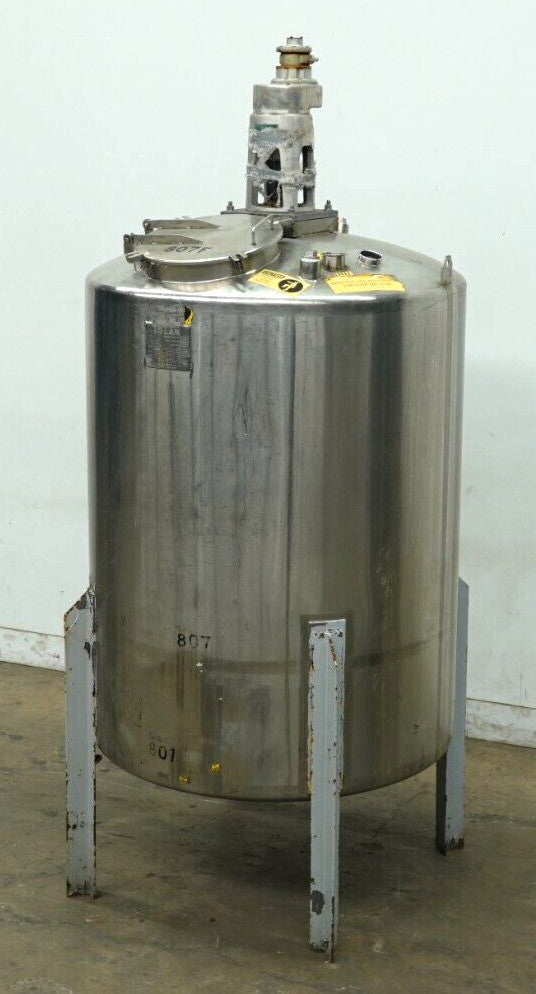 650 Gallon Stainless Steel Single Wall Mixing Tank