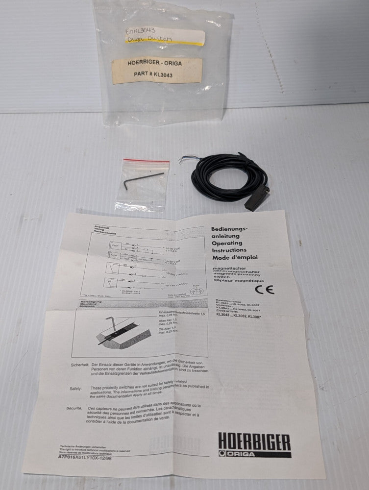 Hoerbiger Origa KL3043 Proximity Reed Sensor Switch+Returns