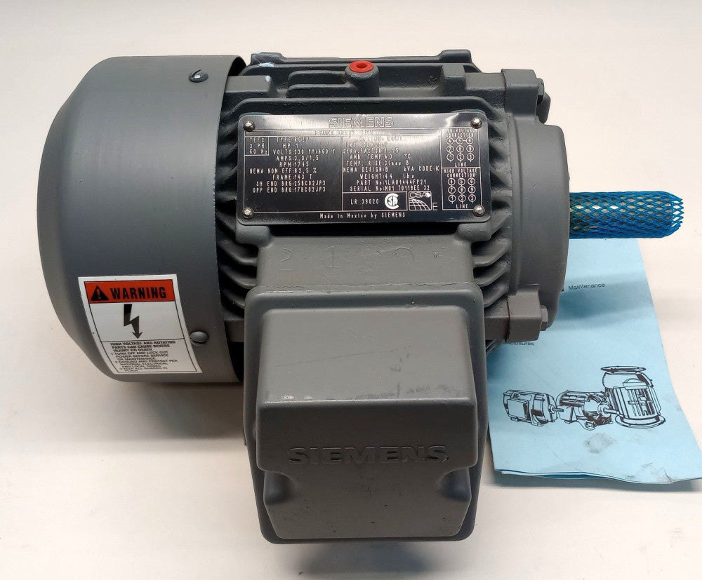 Siemens ETF5911 EPACT Efficiency Motor 1LA01444FP21 HP 1.00 1745rpm