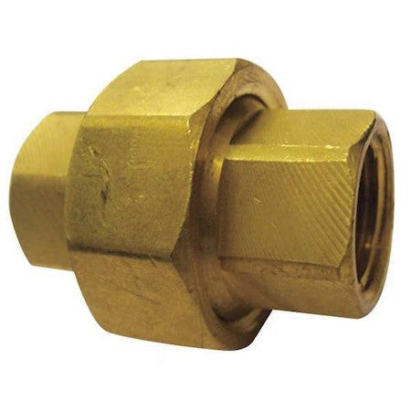 Zoro Select 6Ayy5 Brass Union, Fnpt, 1/2" Pipe Size