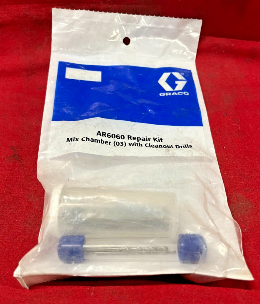 GRACO AR6060 REPAIR KIT MIX CHAMBER (03) WITH CLEANOUT DRILLS