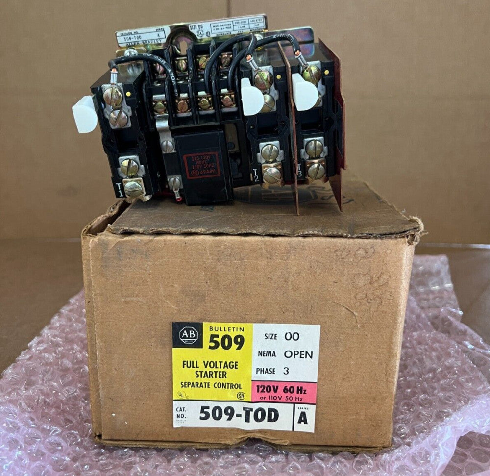 ALLEN BRADLEY, 509-TOD, SERIES A, 120V 60HZ, FULL VOLTAGE STARTER, MAKE OFFER!