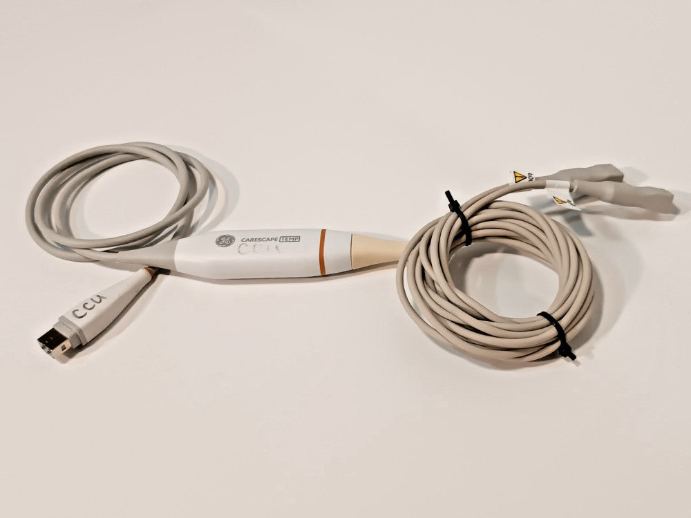 GE Medical Systems 2099661-001  Patient Temp MKT101 Monitoring Module and Cable
