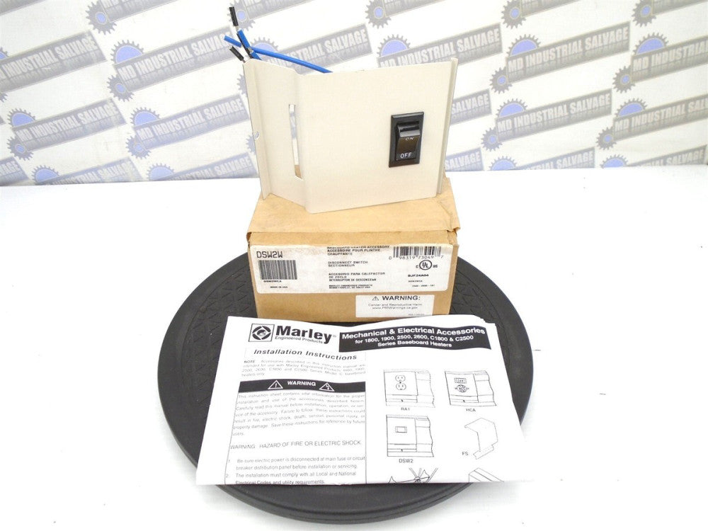 MARLEY - DSW2W - DBL POLE BASEBOARD SWITCH - 120/277V 20A - 1800/2500 Ser -(NEW)