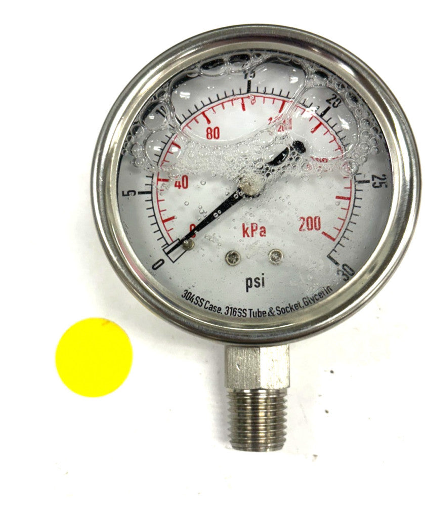 LIQUID FILLED PRESSURE GUAGE  4CFH2A