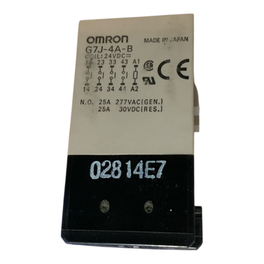 Omron G7J-4A-B-W1 Enclosed Power Relay, 24V