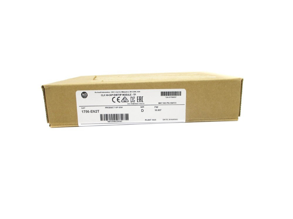 ALLEN BRADLEY 1756-EN2T SER. D F/W 10.007 DATE: 2016 NSFS