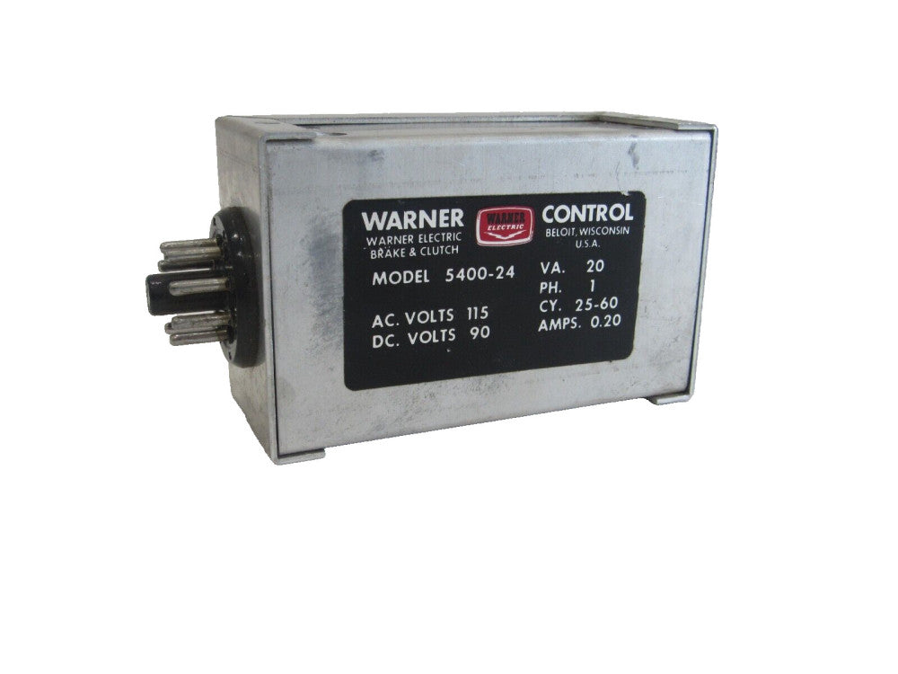 USED WARNER CONTROL 5400-24 BRAKE AND CLUTCH CONTROL 540024
