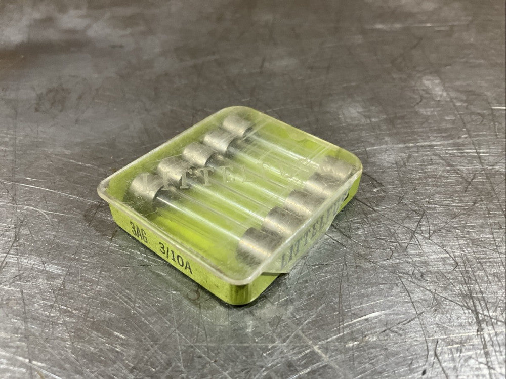 PACK OF 5 LITTELFUSE 3AG 3/10A FUSES Nos Surplus