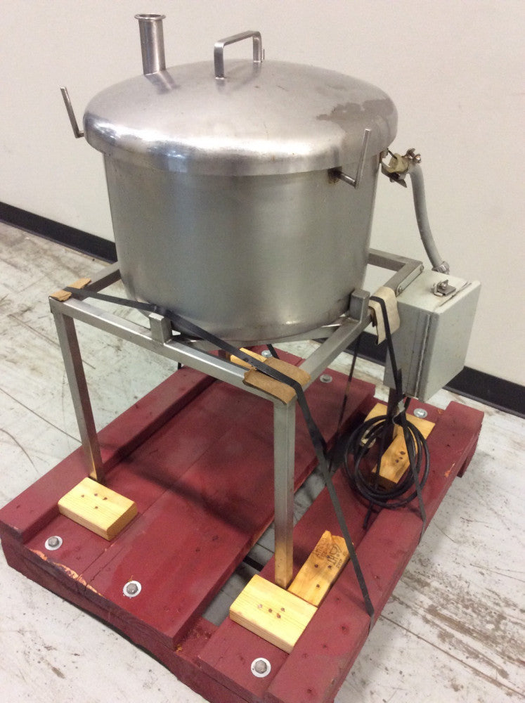 13-GAL. STAINLESS STEEL HOLDING TANK 18"DIA X 12"Deep W/ LEVEL FLOAT