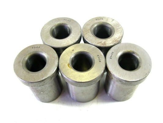 (H88-28) 23/32 x 1-3/8 x 1-3/4" Head Press Drill Bushings - Lot of 5