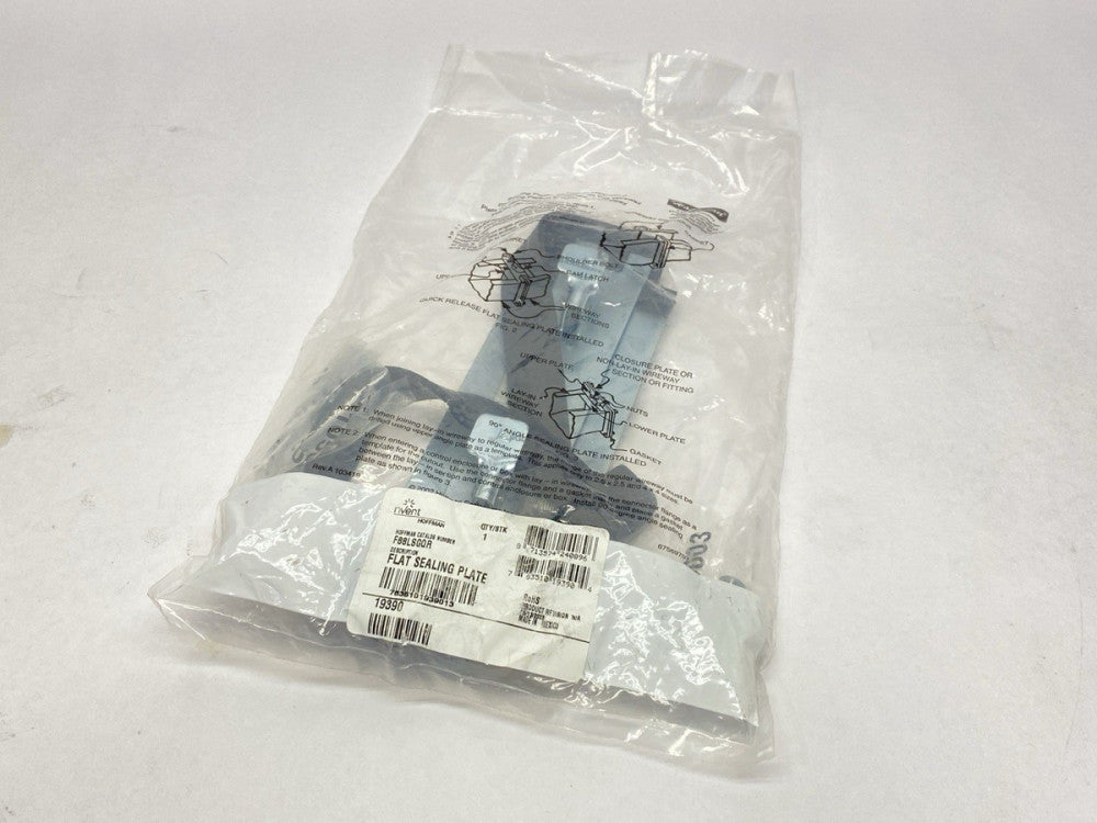 Hoffman F88LSGQR Quick-Release Flat Wireway Sealing Plate 8" x 8" Gray 19390