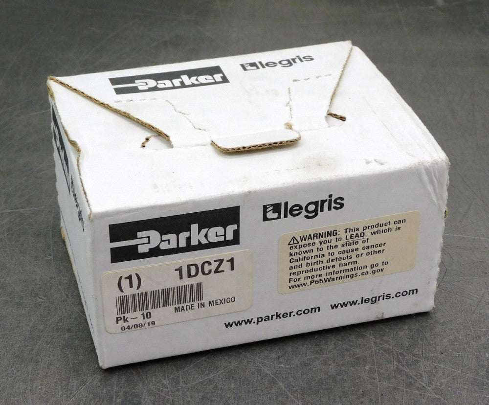 Parker Legris 1DCZ1 3109 Right Angle Push Connect Elbow 10mm x 3/8" NPT 10Pk