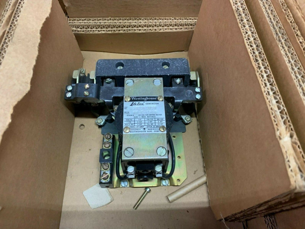 NEW IN BOX WESTINGHOUSE SIZE 1 LIFE-LINE CONTACTOR 15825K1NCN