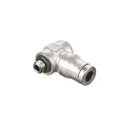 Legris 3618 06 13 Metric All Metal Push-To-Connect Fitting, Brass, Silver