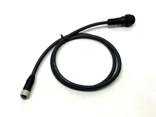 0935 253 103/1M Double Ended Cordset w/ 7/8" Male 5-Pole to M12 Female Connector