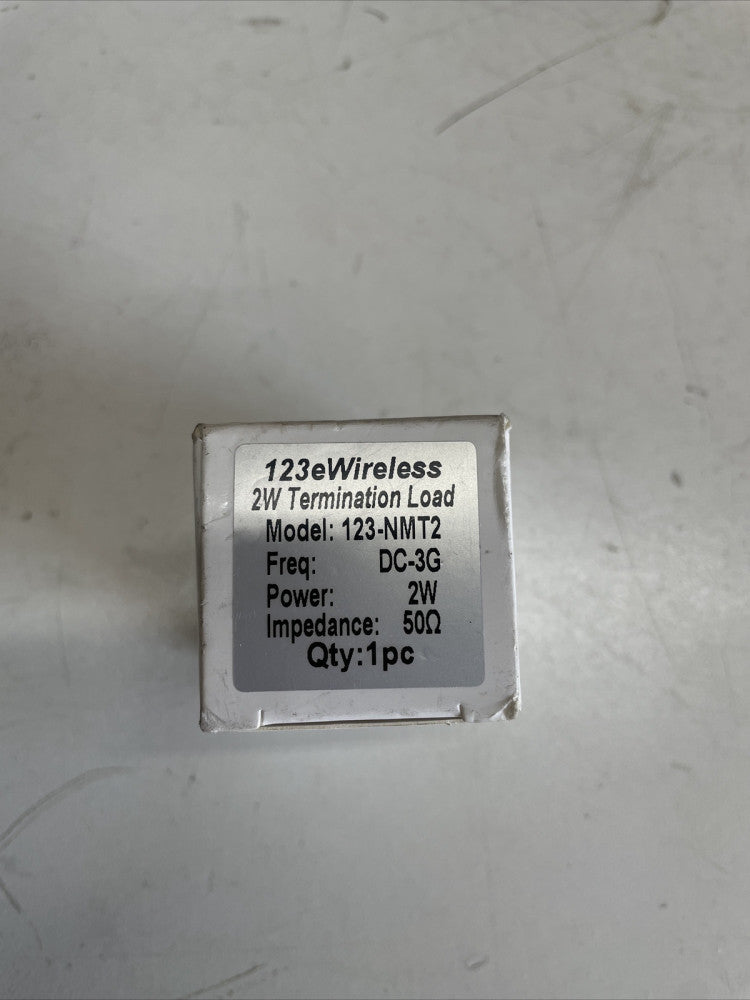 123eWireless 123-NMT2 2W Termination Load DC-3G, Power 2W 50Ω Type-N