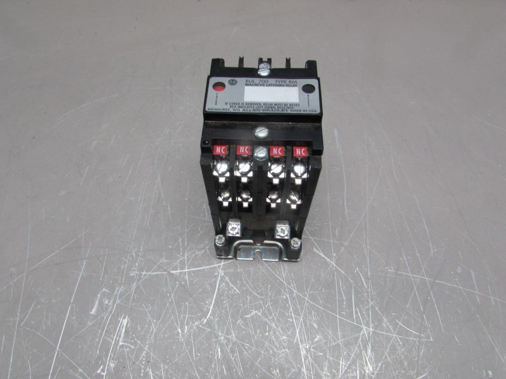 ALLEN BRADLEY 700-RM080A1 , MAGNETIC LATCHING RELAY,600V ,COIL 120V, MAKE OFFER!