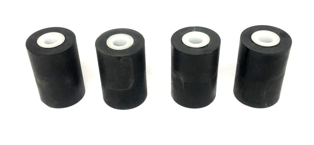 Unbranded 1.37 Inch OD Roller Wheel 0.40 Inch Bore [Lot Of 4] NOS