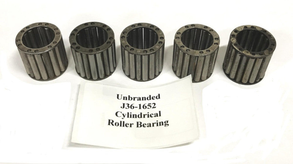 Unbranded Cylindrical Roller Bearing J36-1652 [Lot of 5] NOS