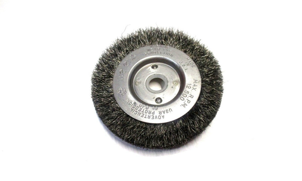 Weiler (00214) 3" OD 1/2" Arbor Hole 12500 RPM Crimped Steel Wheel Brush