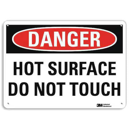 Lyle U3-1660-Ra_10X7 Danger Sign,4 Hole Mount,10In W X 7In H, U3-1660-Ra_10X7