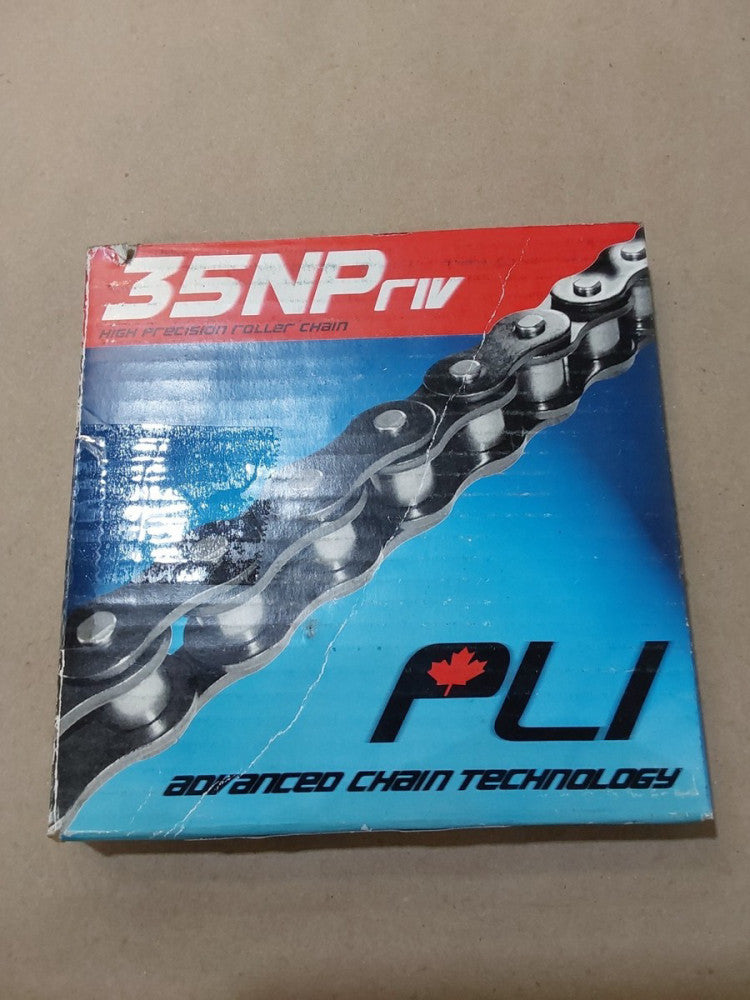 PLI 35NP riv High Precision Roller Chain No. 35NP X 10 Feet 