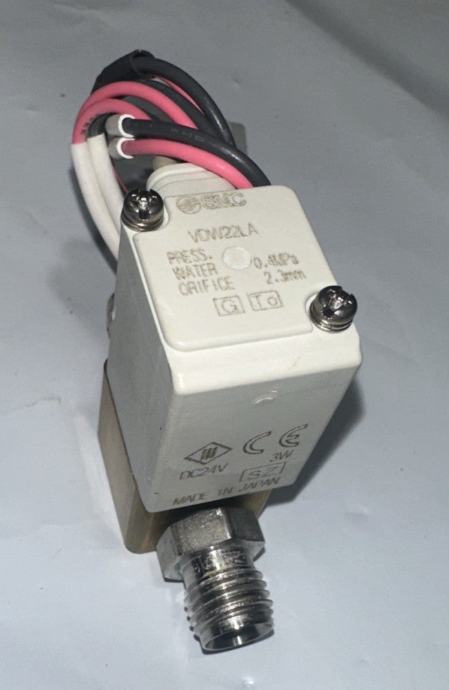 SMC Solenoid Valve VDW22LA, 2 port , NC, 24 V dc, M5, 90 Day Warranty