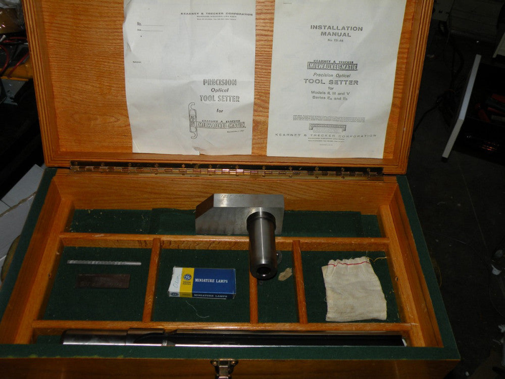 Milwaukee Kearney & Trecker Precision Optical Tool Setter Incomplete Set