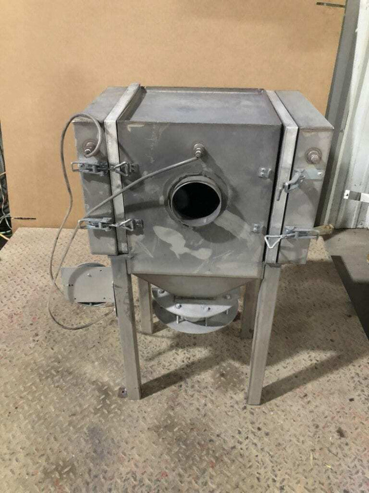 Custom Stainless Dust Collector Hopper / Air Filter w/ UAF FF-1050-B Filters