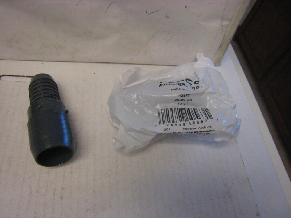 2 Lasco  PVC Poly Schedule 80 Insert Reducing Coupling 1-1/4 x 1 in.