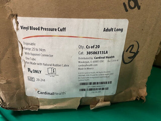(Case of 20) Cardinal Health 30506313LA -Range 25 to 34cm with Bayonet Connector